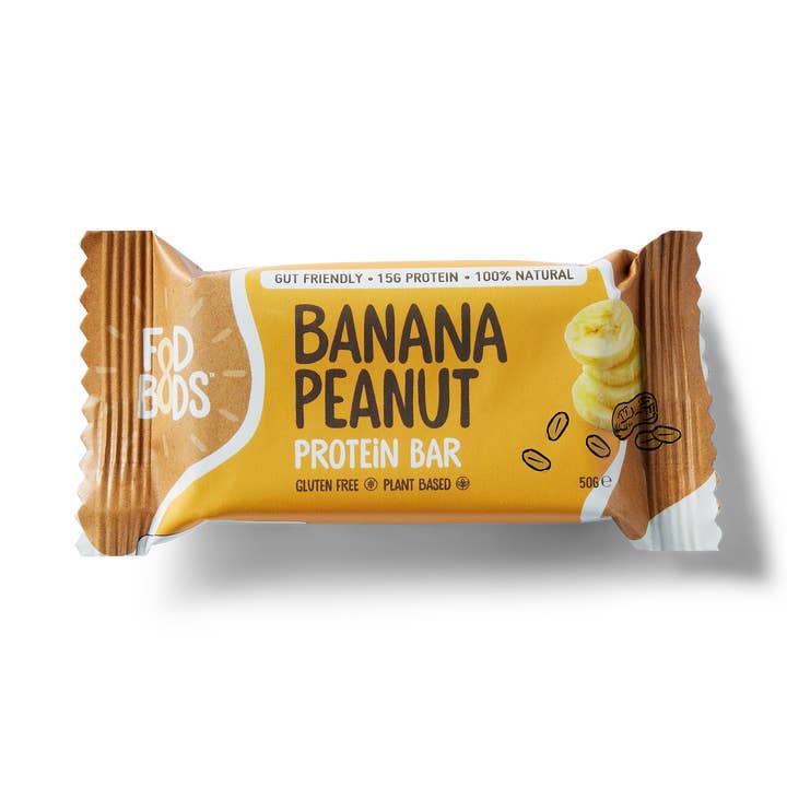 Fodbods - Wholesale Snack bar - Fodbods – Banana Peanut Protein Bars – 12x 50g0