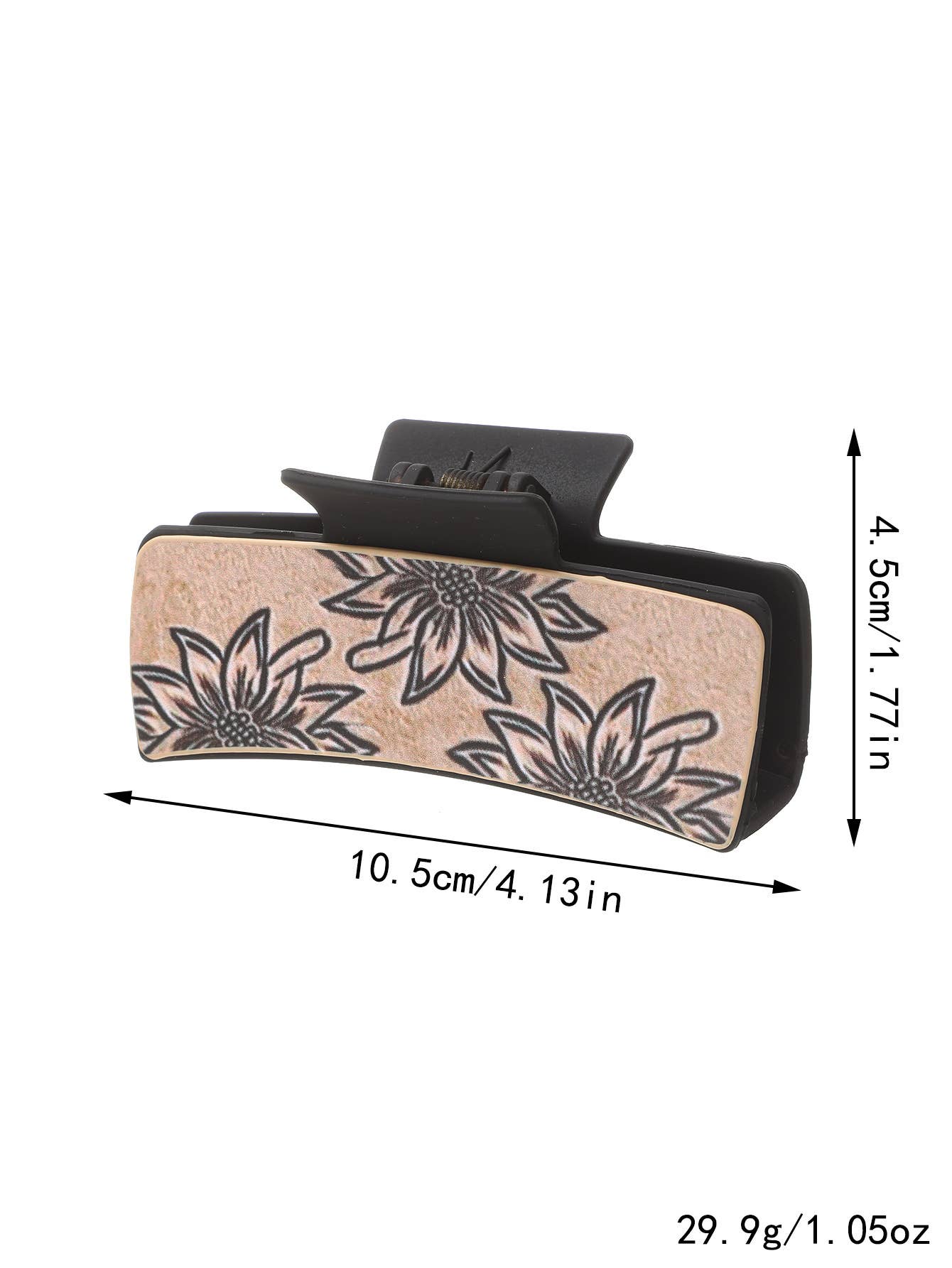 ACCITY - Wholesale Hair Clip - Women's - Sunflower PU Leather Hair Claw, Western Style_CWASC16188