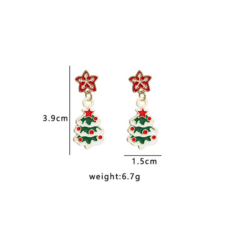 MKS America - Wholesale Stud/Post Earrings - Christmas Snowman Bell Socks Penguin Stud Earrings