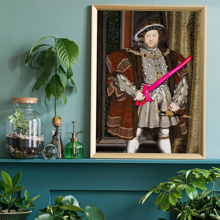 Ink & Drop – wholesale Art print – Henry VIII Balloon King Print6