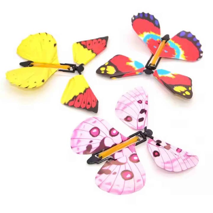 Toyarina - Vendita all'ingrosso Giocattolo a carica manuale - Bambini - Giocattolo Flying Butterfly Band - Ritorno a scuola - all'ingrosso5