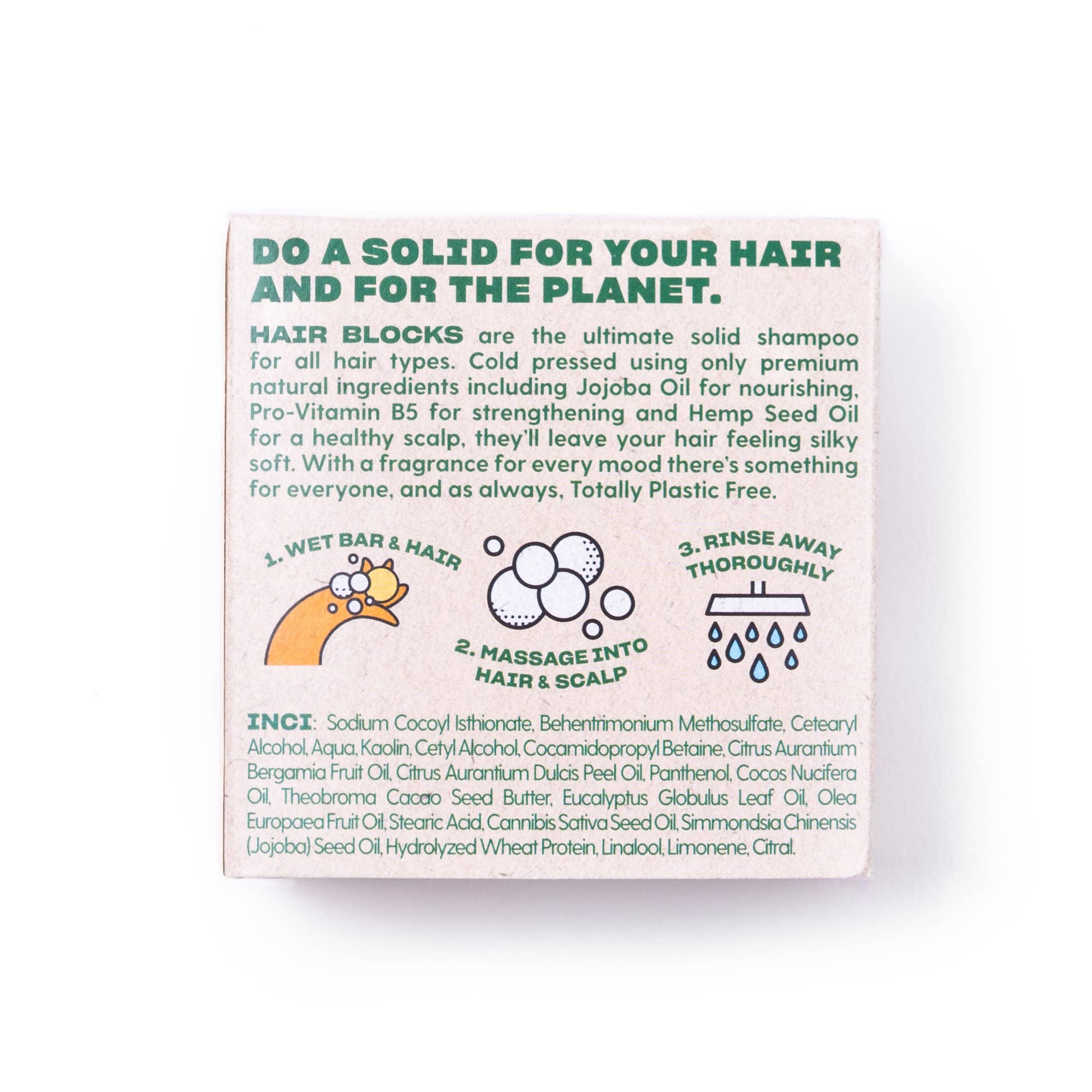 SHOWERBLOCKS – wholesale Schampopuck/Schampo i fast form – Hair Blocks Solid Shampoo - Söt apelsin & Bergamott2