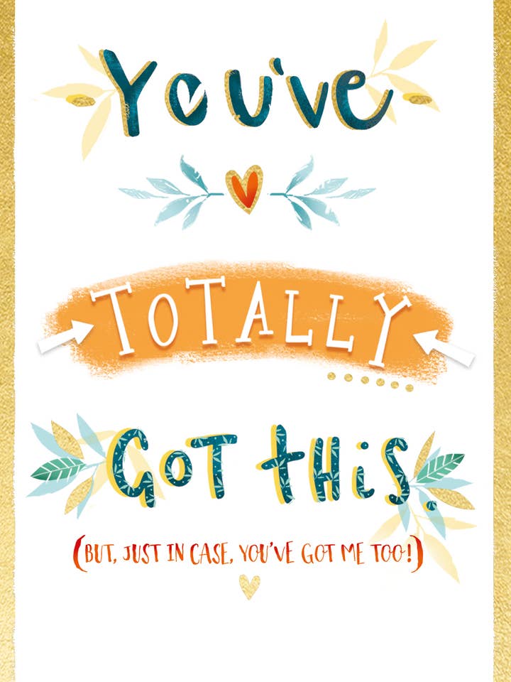 FRIENDSHIP GREETING CARD TOTALLY GOT THIS LING DESIGN for wholesale by Notes & Queries, Inc.