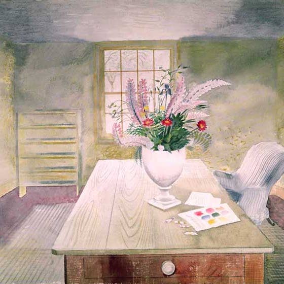 RAVILIOUS, ERIC — FLEURS SUR LA TABLE DU CHALET pour la vente par Bookroom Art Press