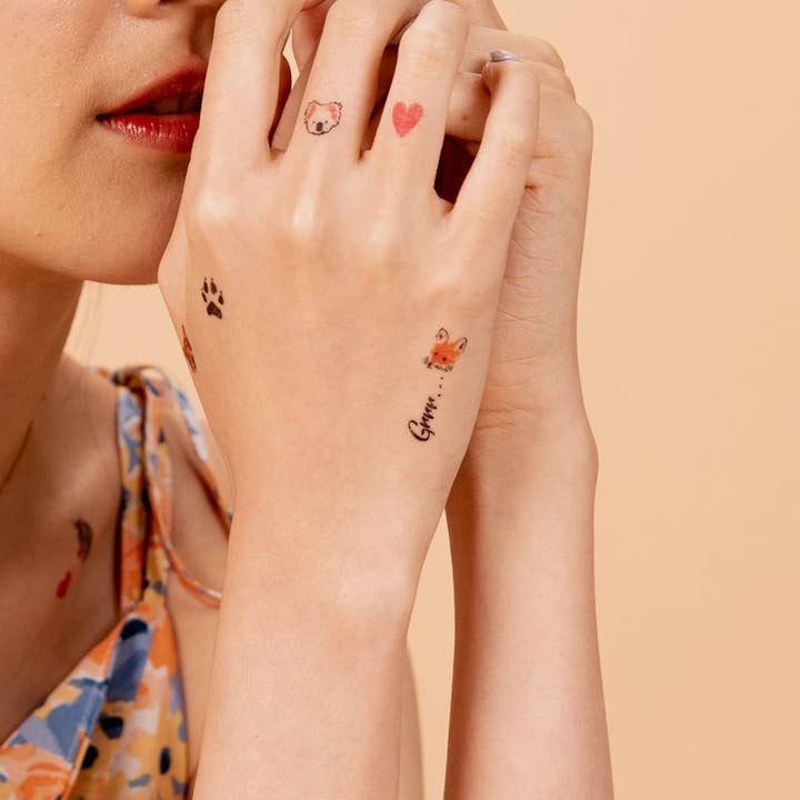 PAPERSELF – Engroshandel Midlertidig tatovering – Zoo Midlertidige Tatoveringer Klistermærker4