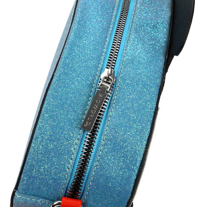 Bioworld Merchandising - Wholesale Crossbody Bag - Women's - Lilo & Stitch Rocketship Women's Novelty crossbody bag With Glitter Fabric5