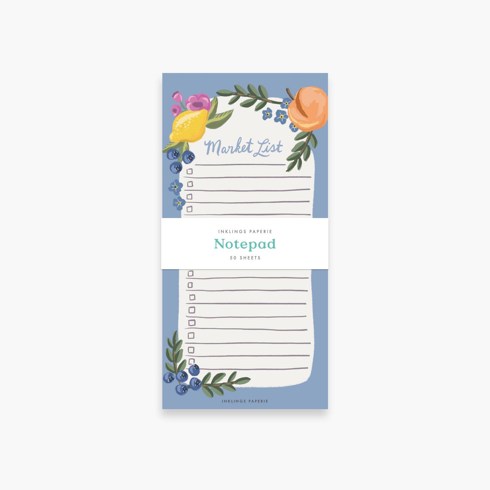 Inklings Paperie - Wholesale Notepad - Notepad - Market List1
