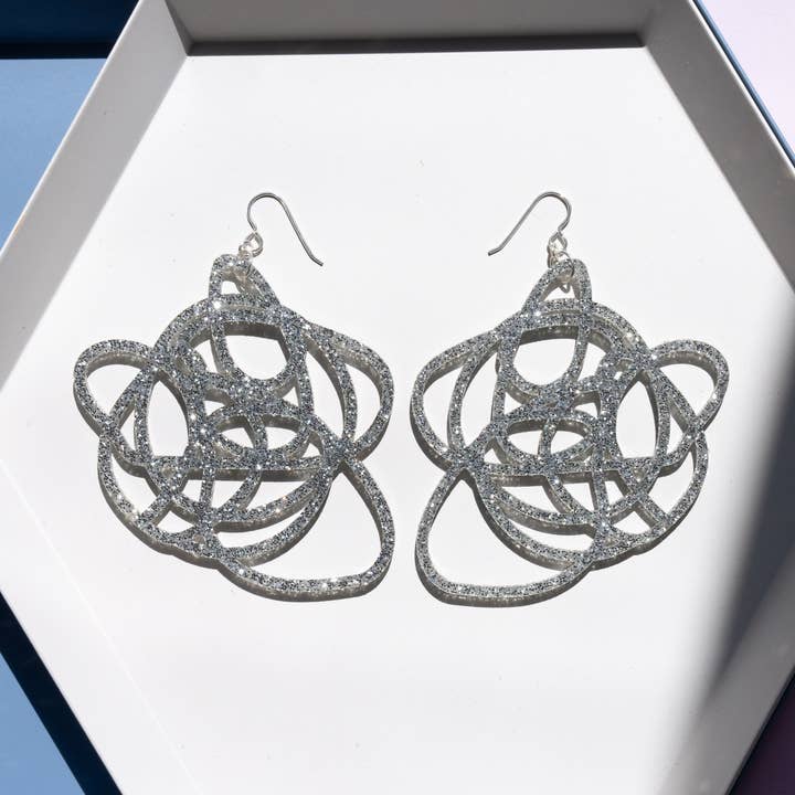 Boucles d'oreilles Statement Argent - Grande pour la vente par Darling Marcelle