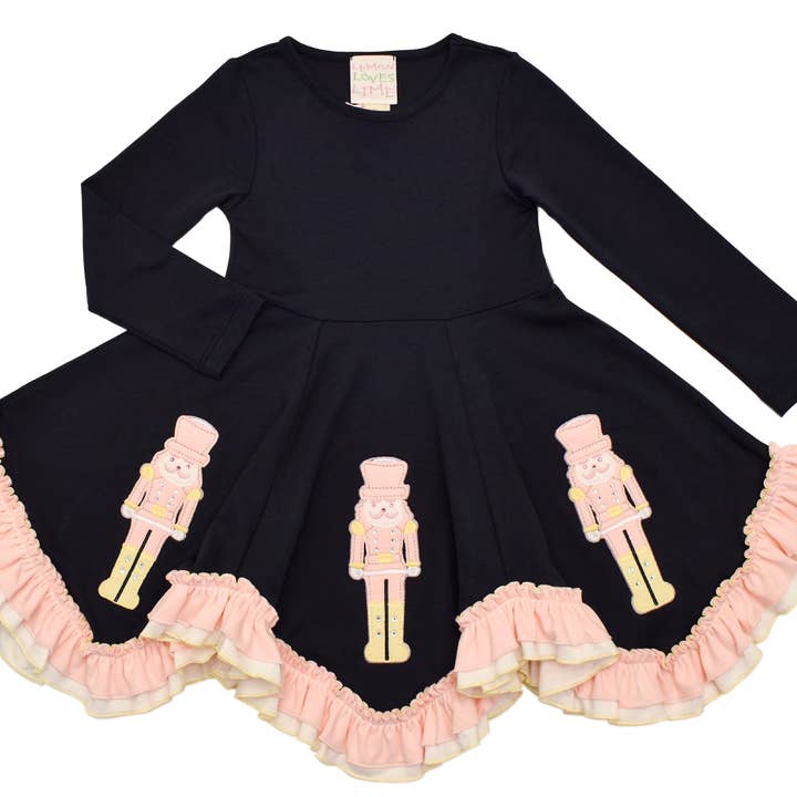 GIRL-Sugar Powdered Nutcracker Dress for wholesale by Lemon Loves Lime