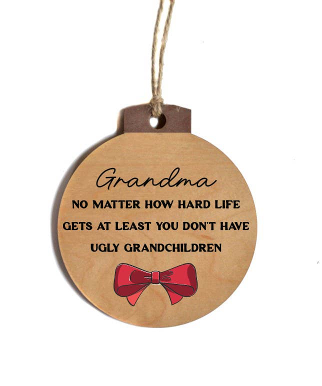 Home Accents By Driftless - Vente Objets de décoration - N'ayez pas de vilains petits-enfants, décorations de Noël pour grand-mère0