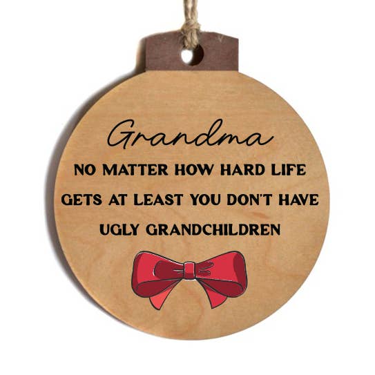 Home Accents By Driftless - Vente Objets de décoration - N'ayez pas de vilains petits-enfants, décorations de Noël pour grand-mère0