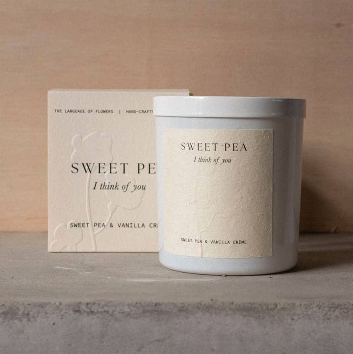 Studio Sol Store - Wholesale Jar/Filled Candle - Sweet Pea Candle | I Think Of You0