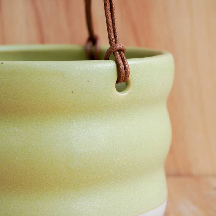 Shelby Page Ceramics - Wholesale Hanging Planter - Wavy Hanging Planter - All Glazes2