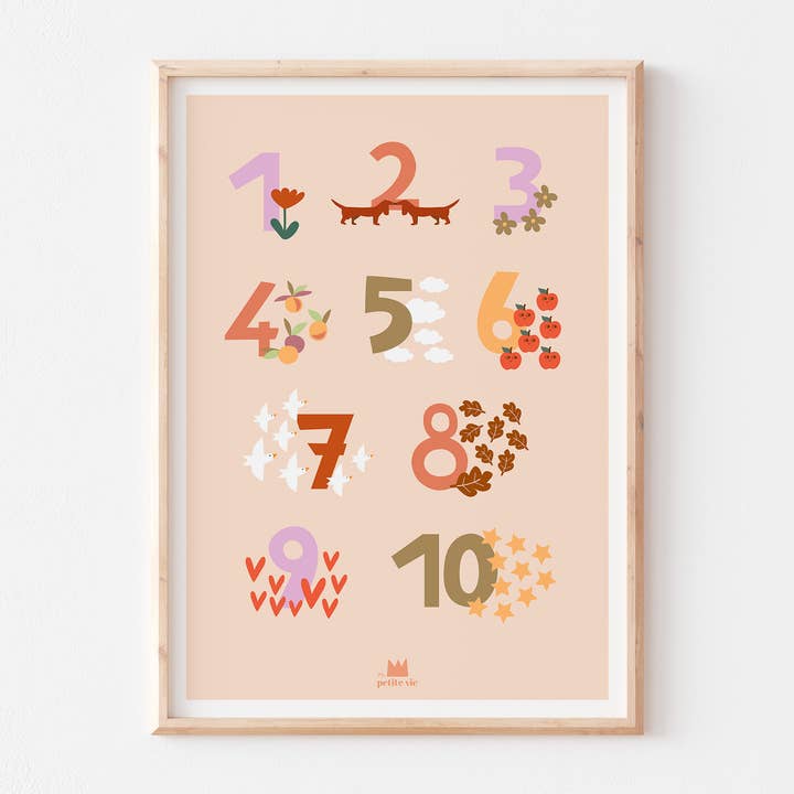 Ma Petite Vie - Wholesale Poster - Large Poster - The Numbers (50 x 70 cm)