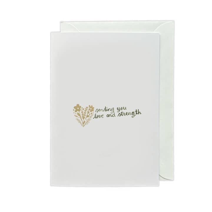 "Kærlighed og Styrke" Sympatikort for engroshandel hos Slear Creative