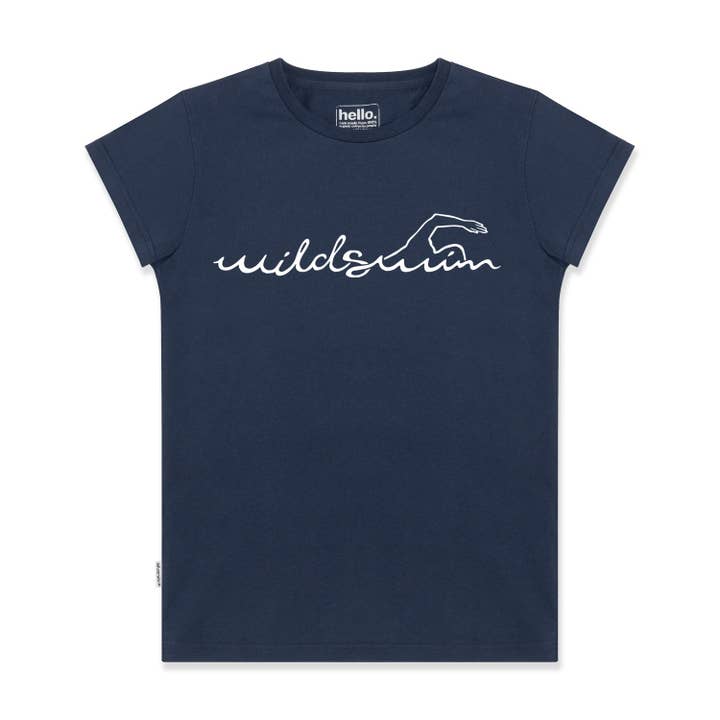 maglietta in cotone biologico per nuoto selvaggio per la vendita all'ingrosso da parte di Silverstick