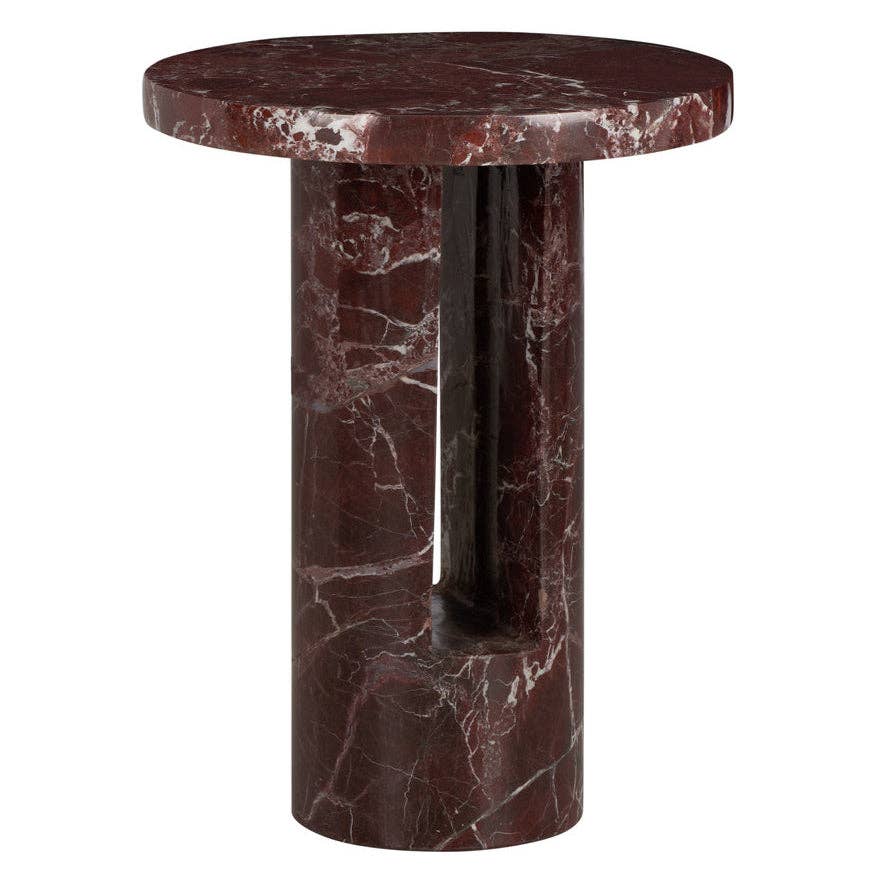 LOOMLAN - Wholesale Side Table - George Red Marble Side Table0