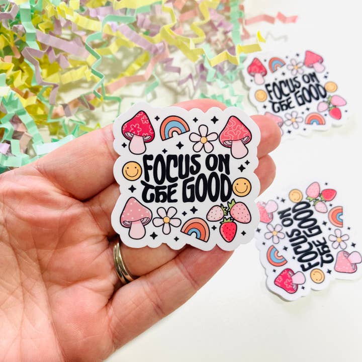Focus on the good Sticker for wholesale by Chapter & Ink