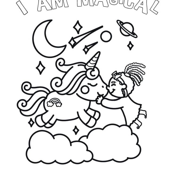 Curly Crew Books - Wholesale Coloring & Activity Book - Kids & Baby - I Am Magical: A Coloring Book for Girls1