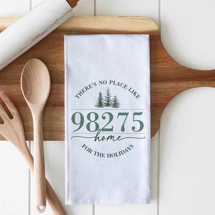 Porter Lane Home - Wholesale Tea Towel - Custom Home for the holidays Tea Towel1