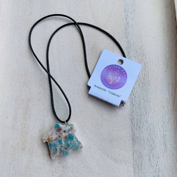 Amazonite Turtle Necklace on an 18" adjustable necklace for wholesale by Spoiled Gemz