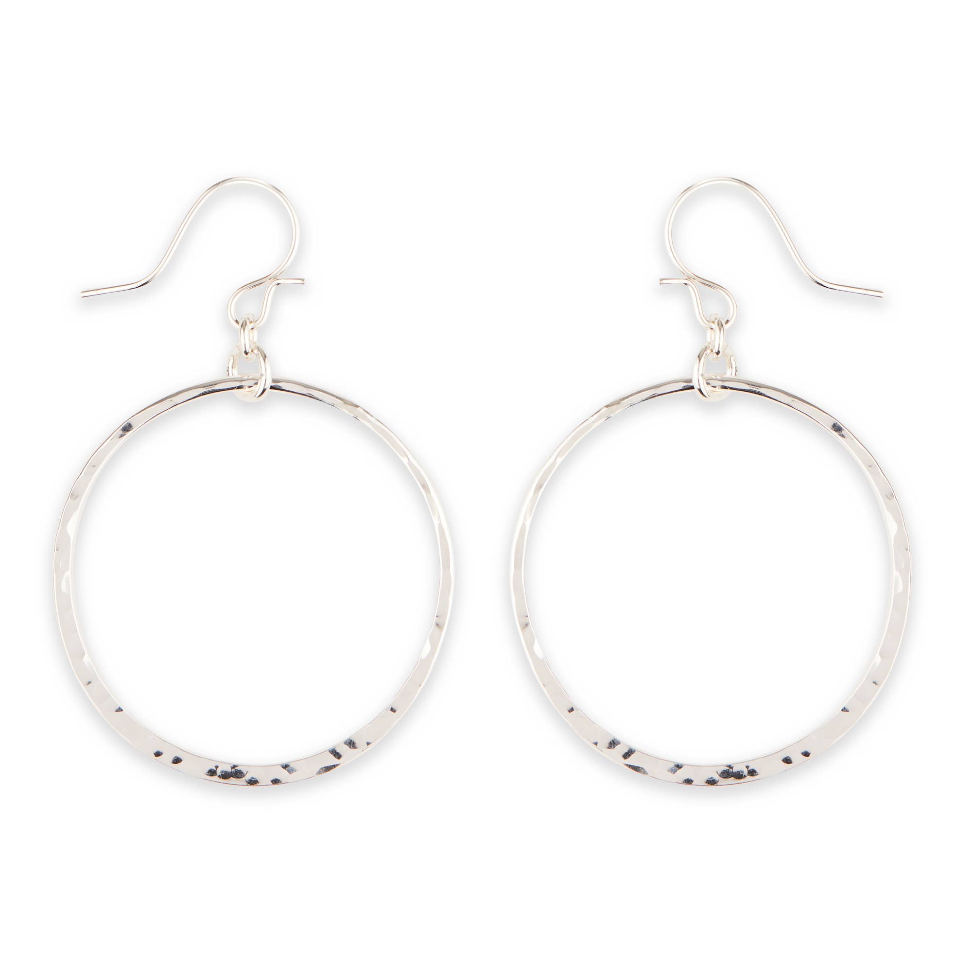 Mark Steel Jewelry - Vente Boucles d'oreilles pendantes - Boucles d'oreilles pendantes à maillons martelés Bold, tailles 22 mm à 40 mm0