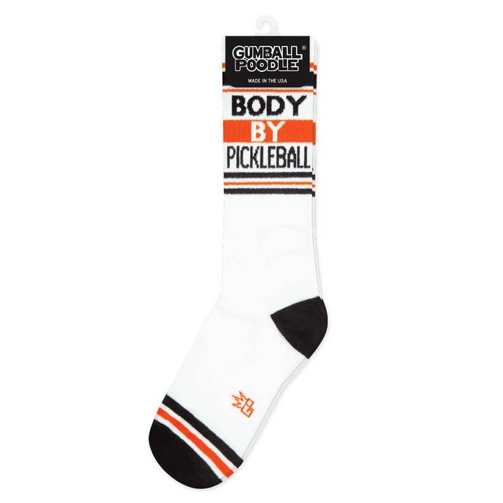 Gumball Poodle - Wholesale Socks - Unisex - Body By Pickleball Gym Crew Socks2