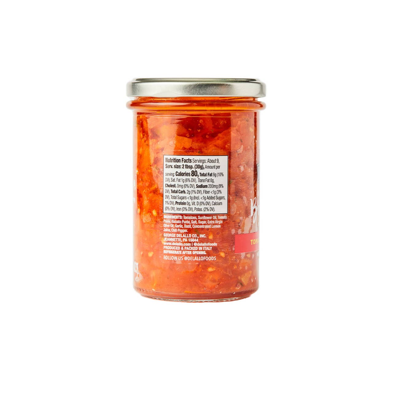 Delallo - Wholesale Pasta Sauce - Spicy Tomato Bruschetta (9.88 oz.)1