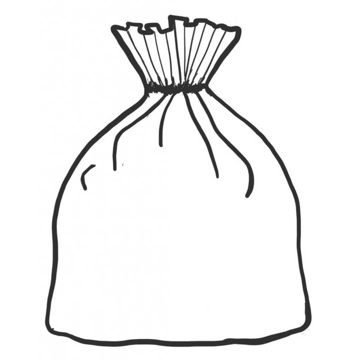 Christmas Sack Rubber Stamp for wholesale by Stamp Addicts