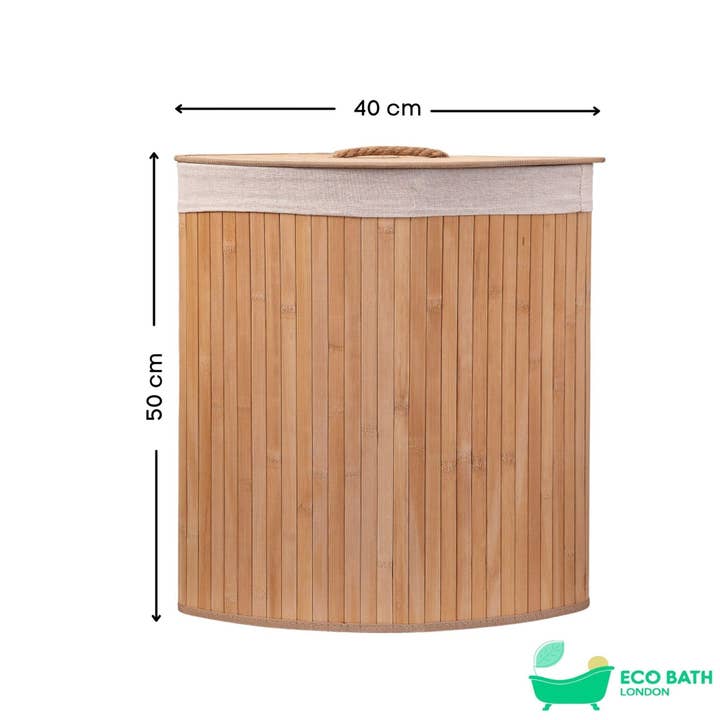 Eco Bath London - Wholesale Laundry Basket - Eco Bath London Bamboo Laundry Basket with Lid and Removable Lining9