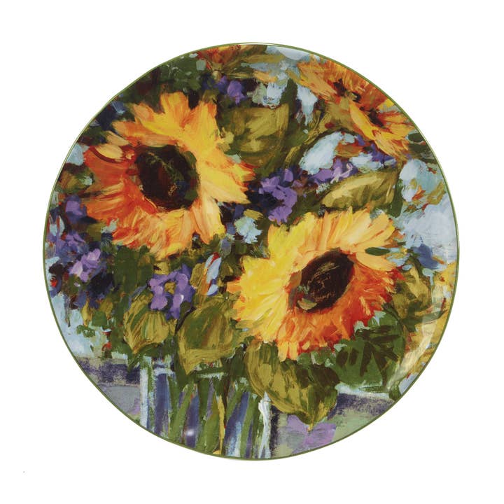 Certified International - Wholesale Salad Plate - Sunflower Bouquet Salad Plate 9in 4 asst