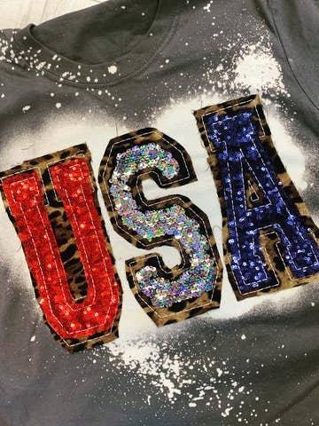 Dobbelt Stablet USA, Rød-Sølv-Blå for engroshandel hos Sew Fancy Designs