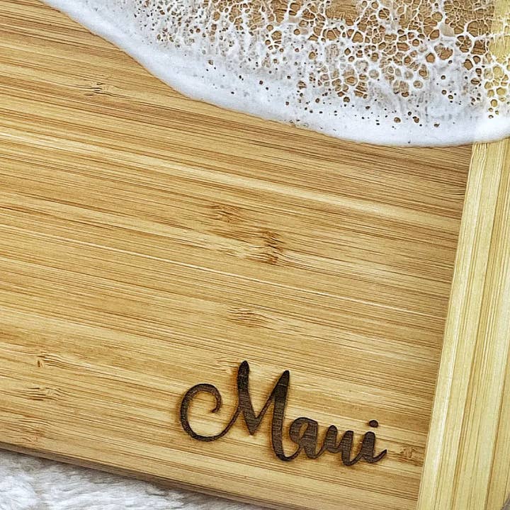 TBM Creations LLC - Wholesale Cheese Board - NEW Whale Tail Ocean Resin Charcuterie Board – Maui Made12