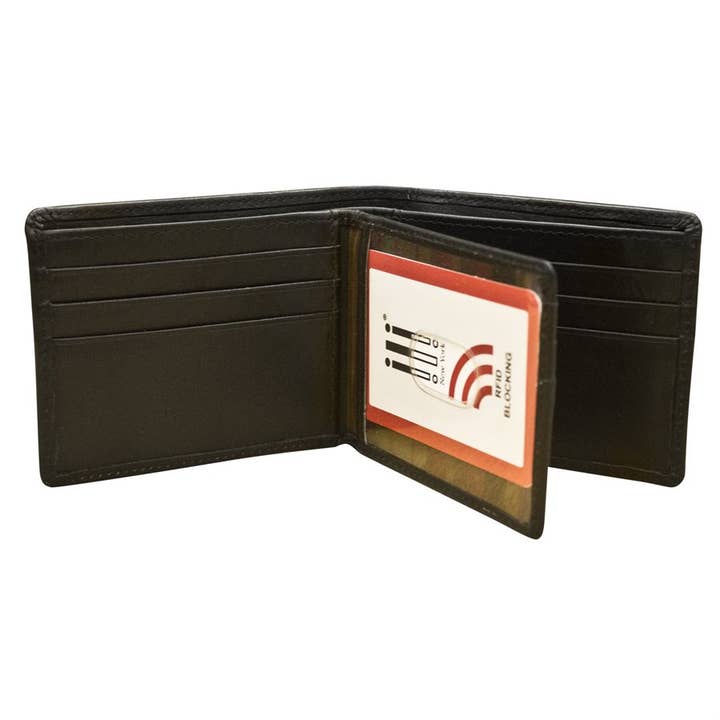 ili New York - Wholesale Wallet - Men's - Leather Bifold Men's Wallet with Middle Flip ID