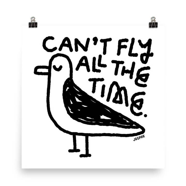 Can't Fly All The Time 8"x10" Print for wholesale by Sturgill Studio