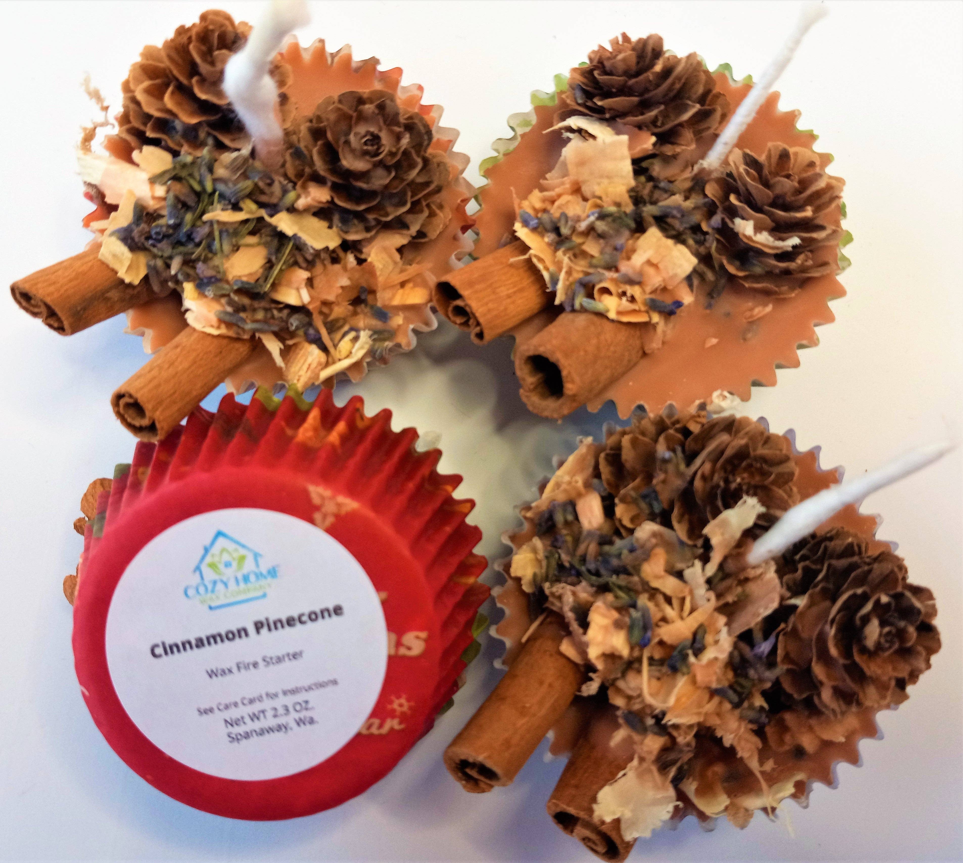 Cozy Home Wax Company - Wholesale Wax Melt - Cinnamon Pinecone Wax Fire Starter 2.3oz4