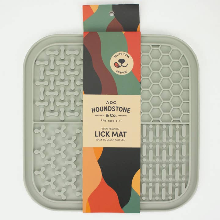 ADC Houndstone & Co. - Wholesale Pet Food Mat - Dog - Bundle & Save - Dog Lick Mats - (8 Blue, 8 Sage, 8 Rose)7