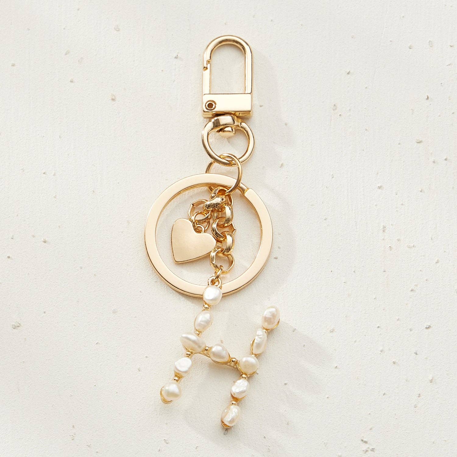 Frem – Porta-chaves - Mulher por atacado – Chaveiro inicial de pérolas de água doce3