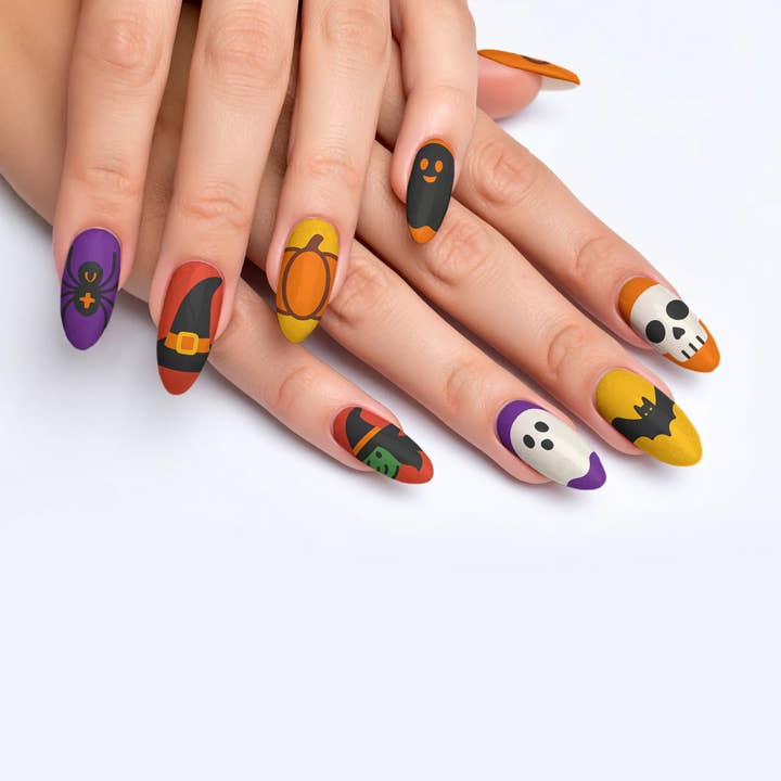 FYNE BODY - Wholesale Press-on/fake nails - Candy Corn Cuties Multicolor Halloween Press-On Nails19