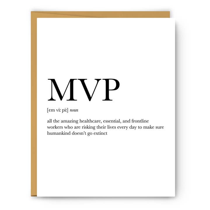 MVP Definition - Pandemic Card for wholesale by Footnotes