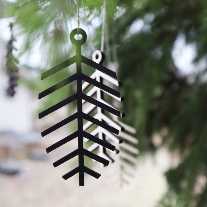 Papurino - Wholesale Ornament Set - Christmas Tree Decors, Pine Sprig 3 pcs3