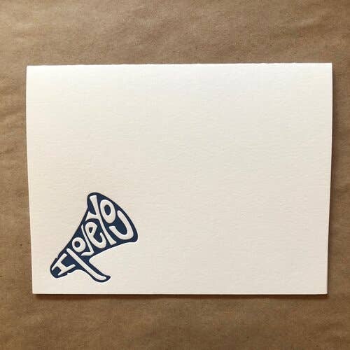 Wp X Cg I Love You (Bleu) (Carte Letterpresse+ Env.) pour la vente par Willowcrest Press