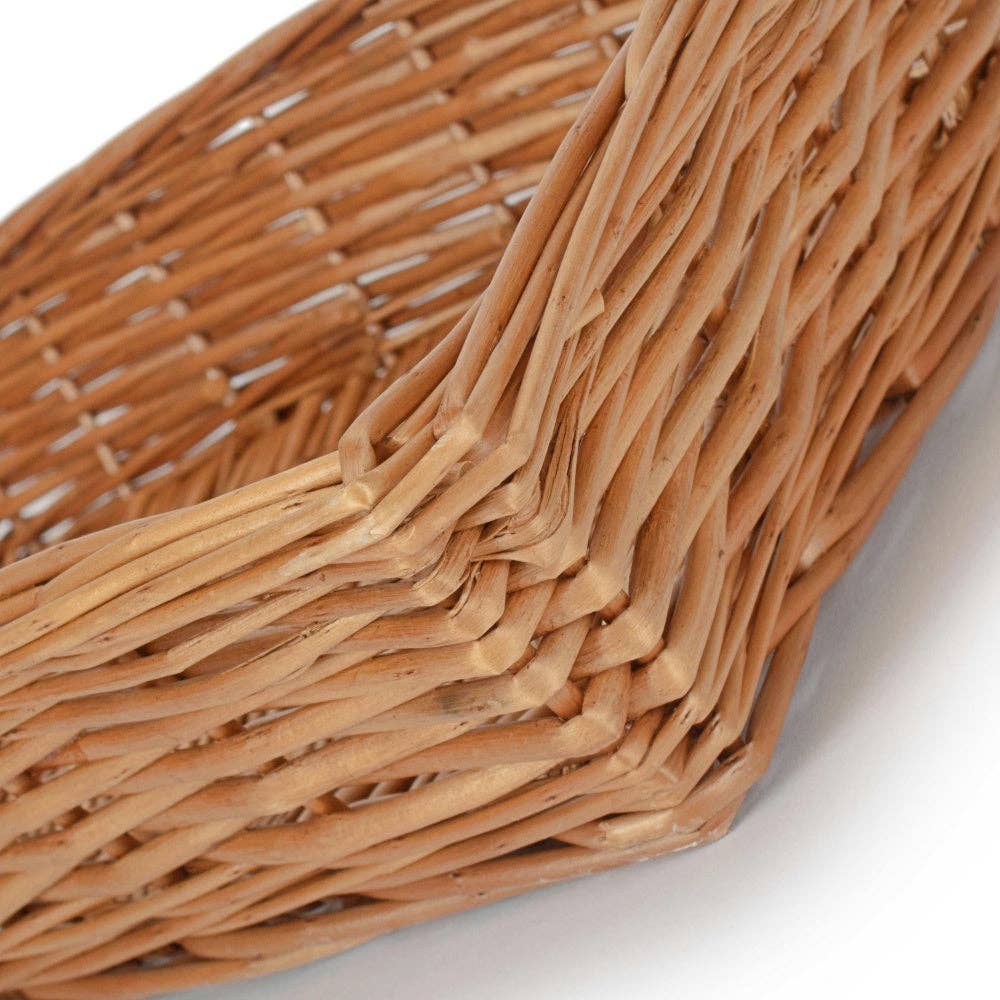 Red Hamper – wholesale Decorative tray – Tapered Wicker Rectangular Tray5