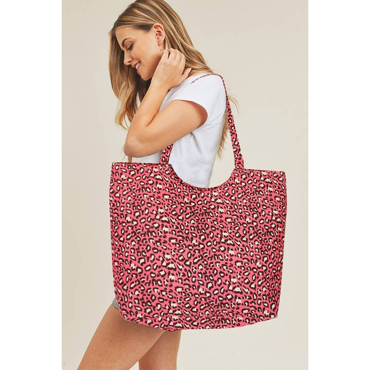 Hana - Wholesale Tote Bag - Women's - Leopard Pattern Tote Bag3