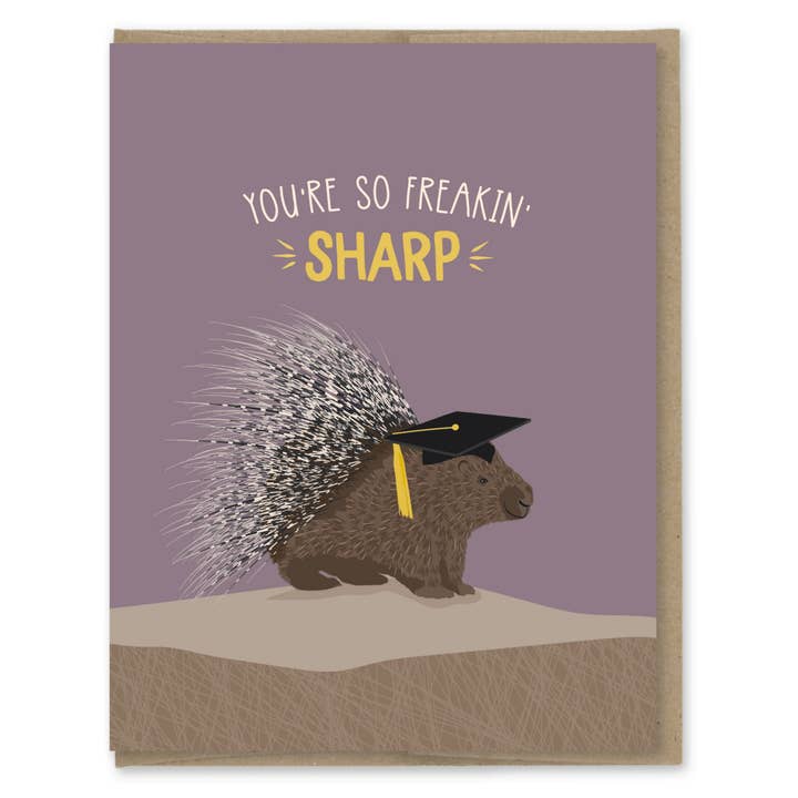 Modern Printed Matter - Wholesale Graduation Card - Freakin' Sharp Graduation Card