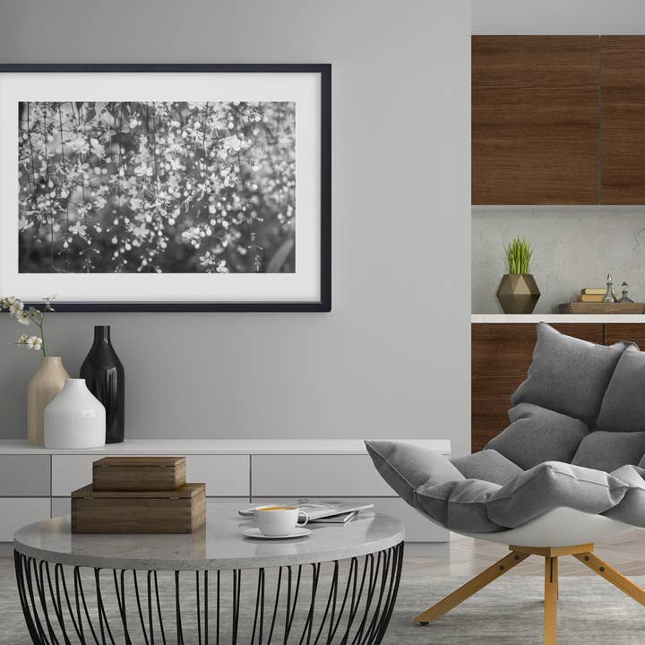 Fri Frakt 16"x20" Regnblommor Svart inramad konst för wholesale av Lisa Herigon Photography