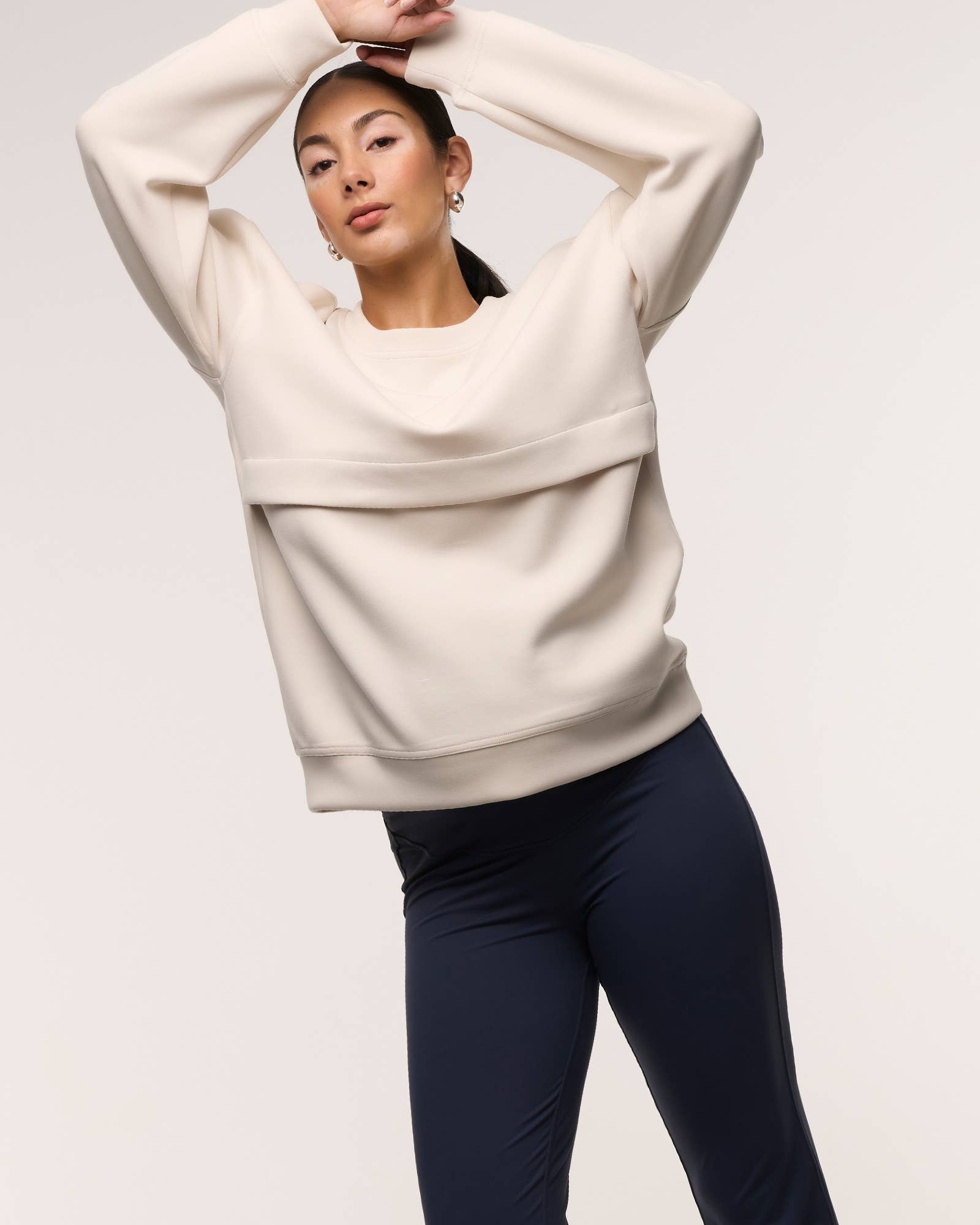 Bone Oversized Feeding Zip Jumper for wholesale on Faire3