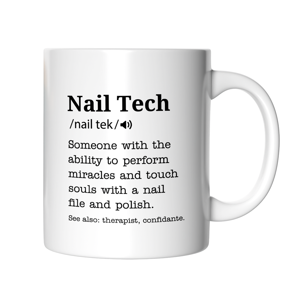OrnamentallyYou – wholesale Coffee mug – Nail Tech Definition Nail Hustler Gift Mug5