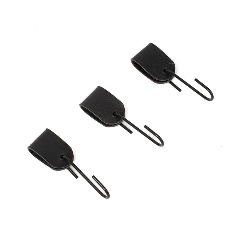 Geometric Goods – Gancho de parede por atacado – Ganchos de chuveiro para toalhas, robes, feitos de couro italiano.2