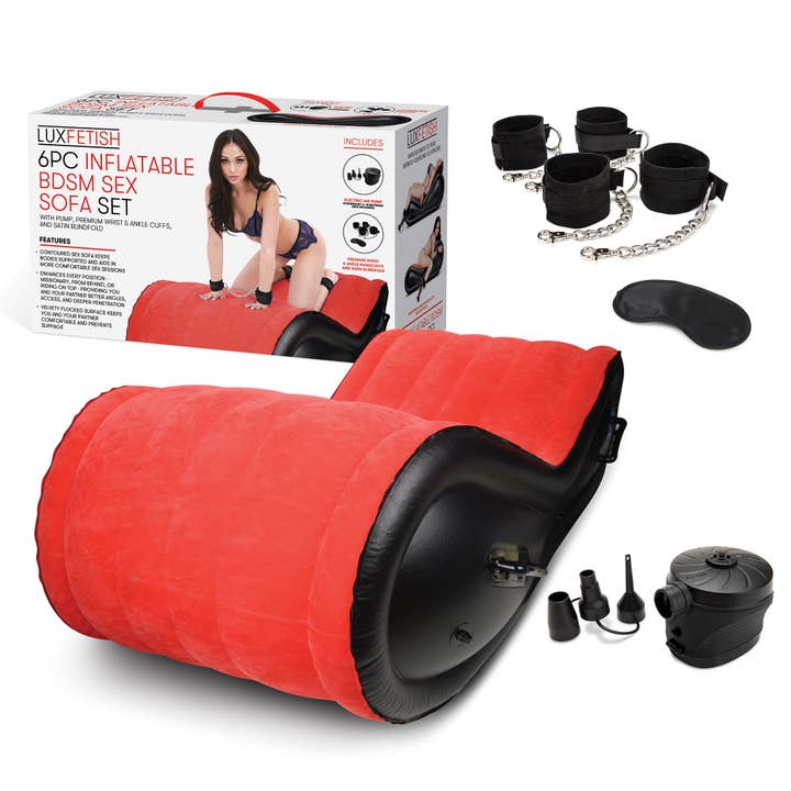 Lux Fetish Store - Wholesale Sex Toy - 6 PC Inflatable BDSM Sex Sofa Set